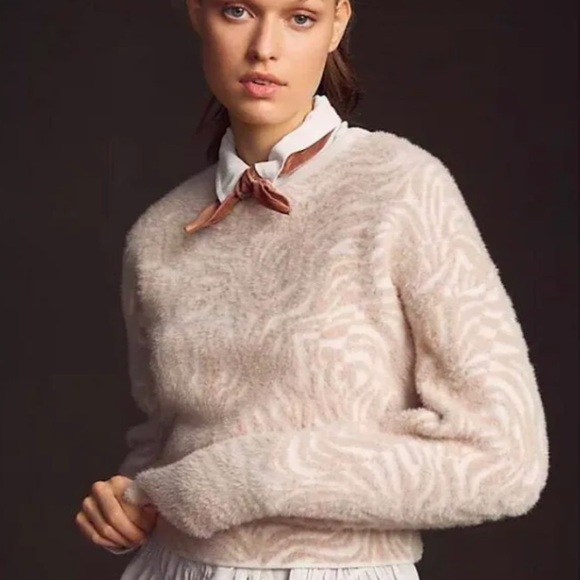 Anthropologie Pilcro Animal Eyelash Sweater - Picture 2 of 12